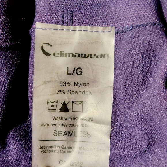 Climawear hot pink & indigo ombre seamless leggings, sz L, NWOT - Picture 4 of 4